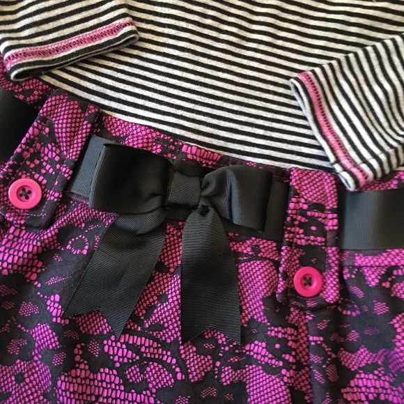 Bonnie Jean Girl’s Dress - Pink, Gray, and Black - Picture 3 of 3